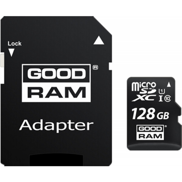 Фото - Карта памяти Goodram microSDXC 128G UHS-I Сlass 10 +CD adapter (M1AA-1280R12) Фото - Карта памяти Goodram microSDXC 128G UHS-I Сlass 10 +CD adapter (M1AA-1280R12)