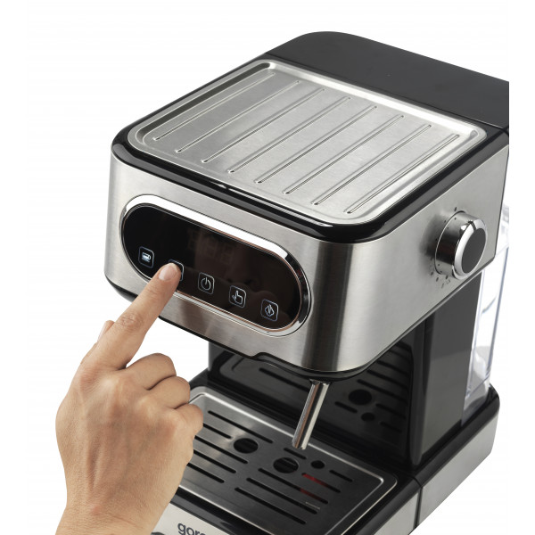 Фото - Уценка - Кофеварка рожковая Gorenje ESCM15DBK