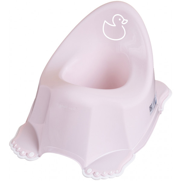 Фото - Горшок детский Tega Baby Утенок с антискользящей резиной Светло-розовый (DK-001-130)