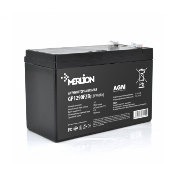 Фото - Аккумулятор для ИБП Merlion 12V 9 Ah (GP1290F2B)
