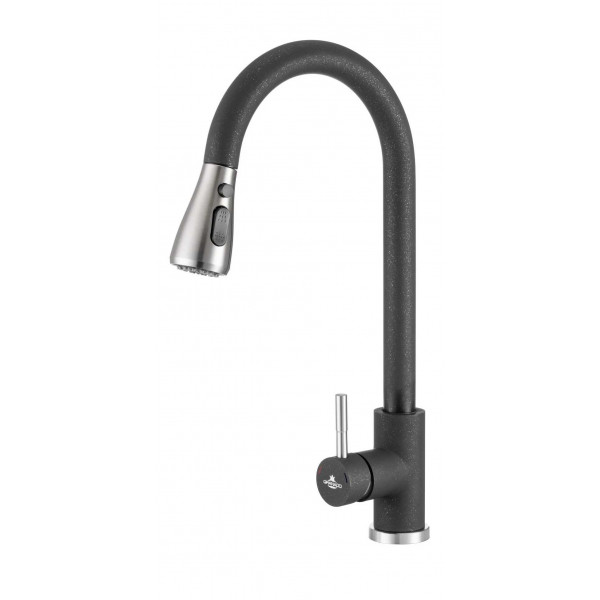 Фото - Смеситель кухонный GRANADO Campo LUX Black shine