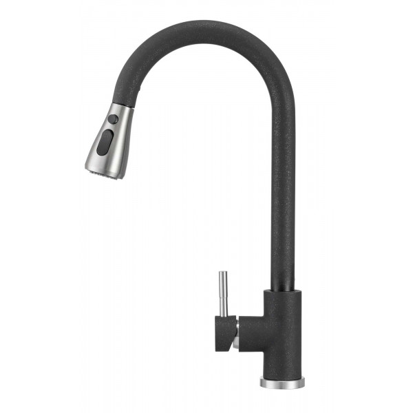 Фото - Смеситель кухонный GRANADO Campo LUX Black shine
