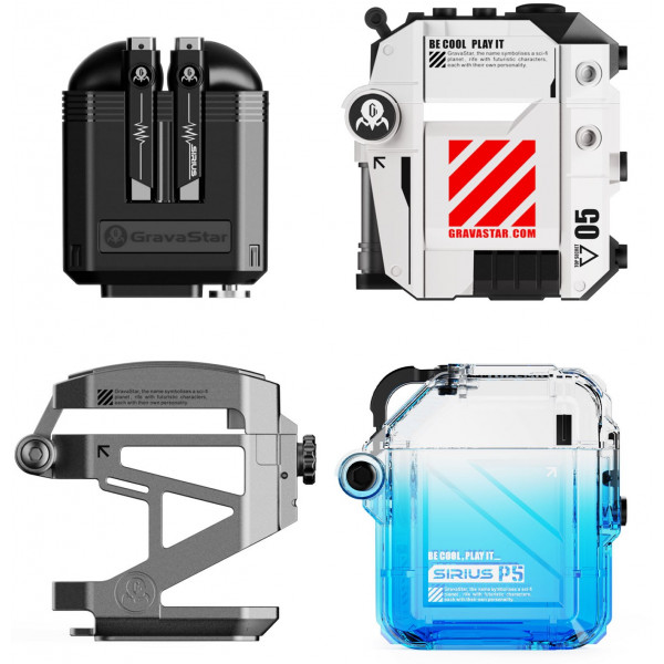 Фото - Наушники вкладыши беспроводные TWS GravaStar Sirius P5 Defense Mecha (GRAVASTARP5_MECHA_WHT_V2)