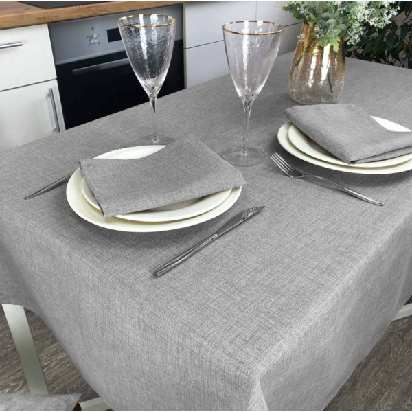 Фото - Скатерть прямоугольная Прованс 120х136 Gray Milan (024634)