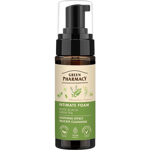 Фото - Пенка для интимной гигиены Green Pharmacy 150 мл акация/чай (4823015910814) Фото - Пенка для интимной гигиены Green Pharmacy 150 мл акация/чай (4823015910814)