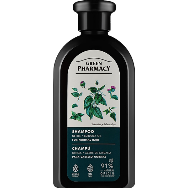 Фото - Шампунь женский Green Pharmacy Крапива и репейное масло 350 мл (4823015904967)