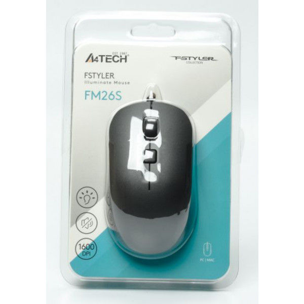 Фото - Мышь проводная A4tech Fstyler FM26S Smoky Grey