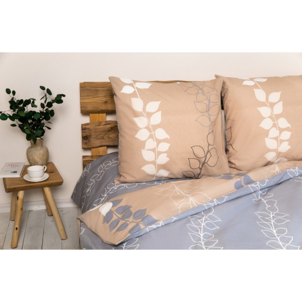 Фото - Комплект постельного белья ТЕП Soft dreams Grey Leaf (2-03858_25849)