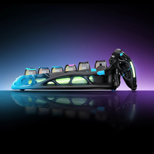 Фото - Клавиатура проводная игровая GravaStar Mercury V75 Pro 80keys, Magnetic Jade Gaming, 8K, USB-A, RGB, Neon Graffiti (GS_V75_PRO_CG_BLK)