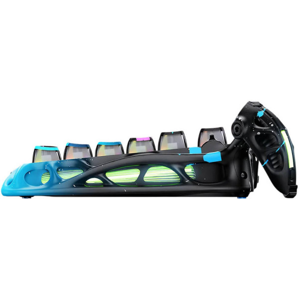 Фото - Клавиатура проводная игровая GravaStar Mercury V75 Pro 80keys, Magnetic Jade Gaming, 8K, USB-A, RGB, Neon Graffiti (GS_V75_PRO_CG_BLK)