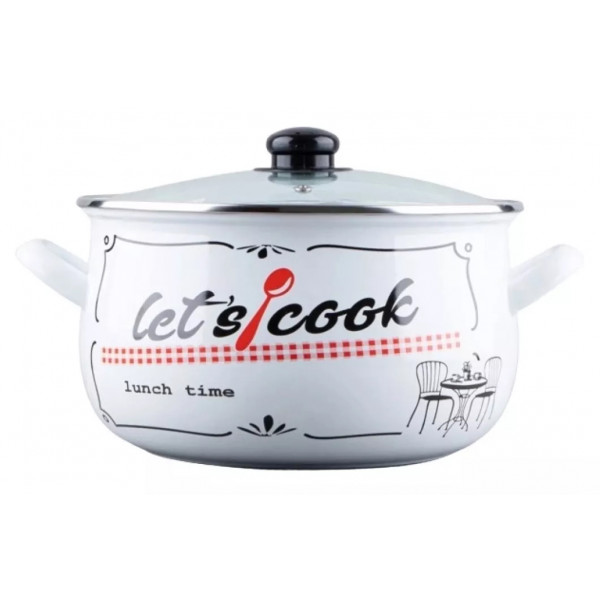 Фото - Кастрюля Gusto  Lets Cook White 20 см 4.0 л (GT-T-120-LCW)