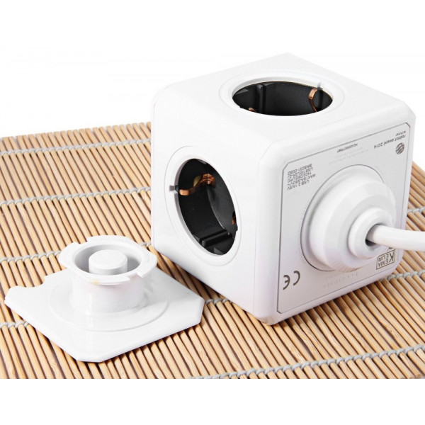 Фото - Удлинитель 220В Allocacoc Powercube Extended 1.5m 4р+ 2 USB Gray (1402GY/DEEUPC)