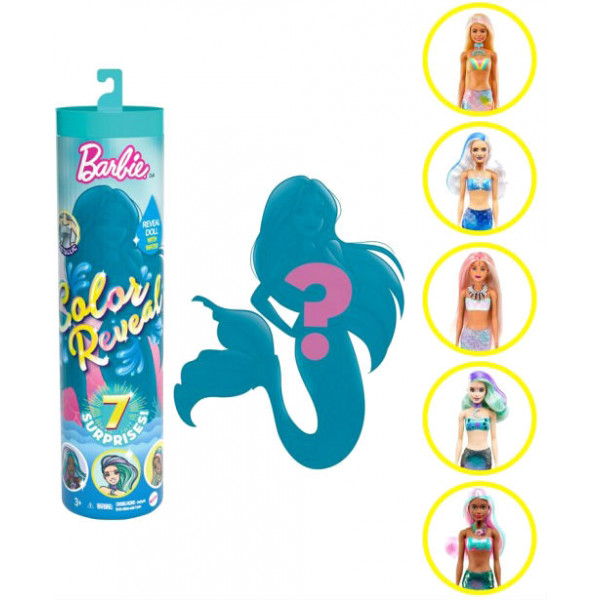 Фото - Кукла-сюрприз Barbie Яркое превращение, cерия 4 (в асс.) (GTP43)