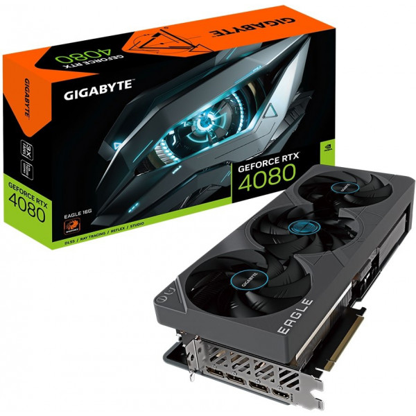 Фото - Видеокарта Gigabyte GeForce RTX 4080 16GB GDDR6X EAGLE (GV-N4080EAGLE-16GD)