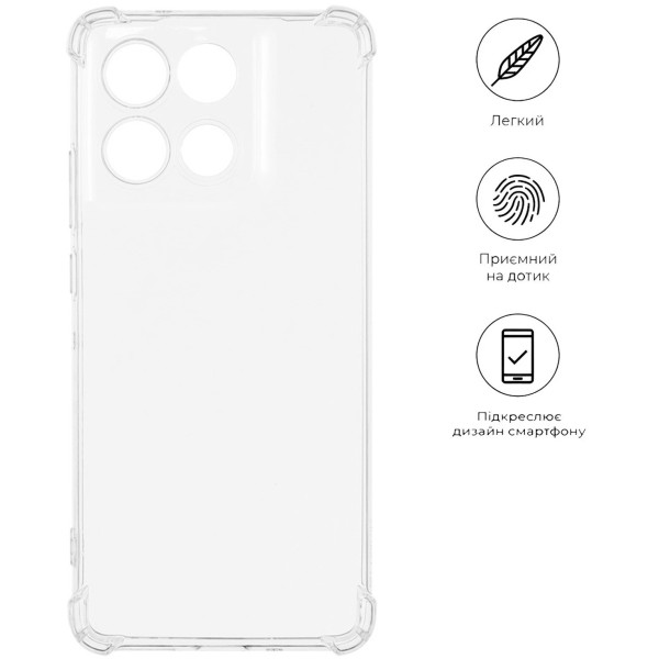 Фото - Чехол для смартфона BeCover for Motorola Moto G86 Clear (713803)