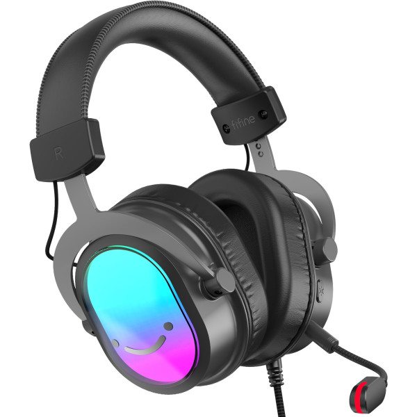 Фото - Гарнитура проводная игровая Fifine H16 7.1 Black RGB