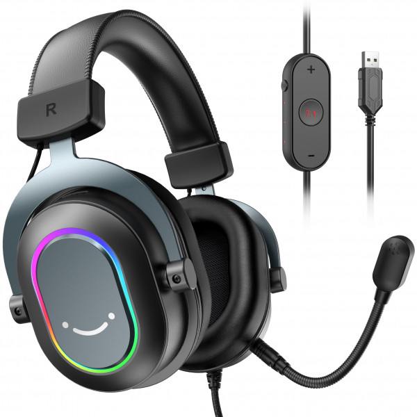 Фото - Гарнитура проводная игровая Fifine Black RGB (H6)