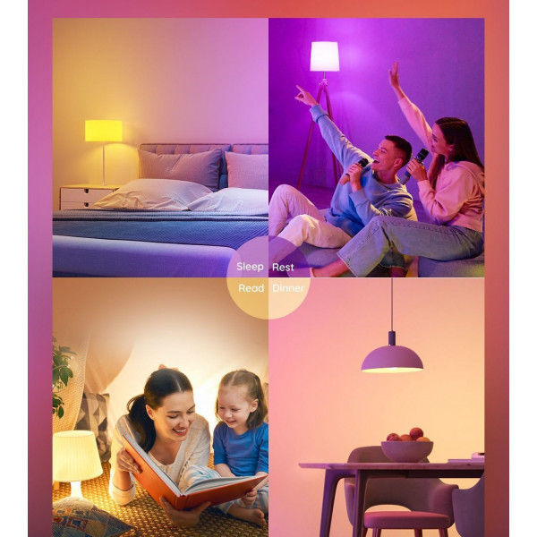 Фото - Умная лампа Govee H6004, E27, 9W, 800Lm, 2700K-6400K, RGB, WI-FI/Bluetooth White (H6004CC1)