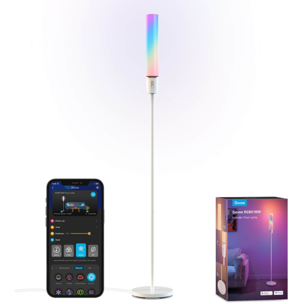 Фото - Умный торшер Govee H6078, 1500Lm, RGBICW, WI-FI/Bluetooth, White (H6078302)