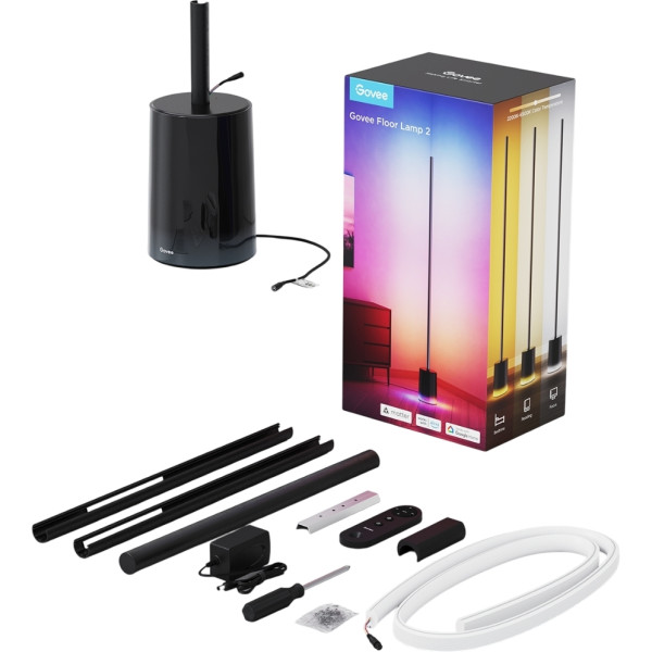 Фото - Умный торшер Govee H607C Floor Lamp 2, 1725Lm, RGBICWW, WI-FI/Bluetooth, Black (H607C311)