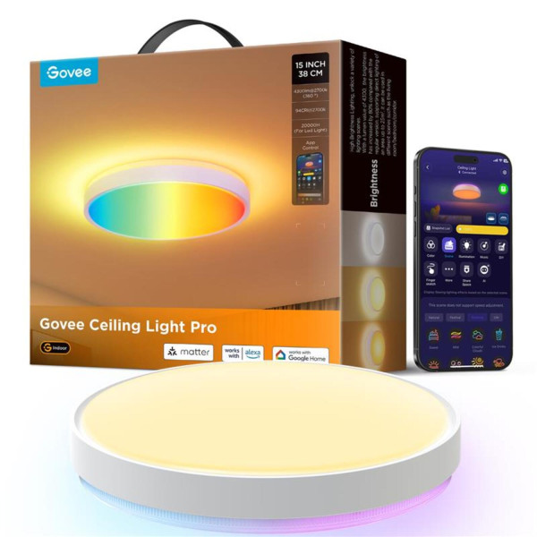 Фото - Умная лампа Govee Smart Ceiling Light Pro White (H60A6C01)