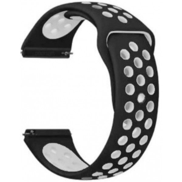 Фото - Ремешок для смарт-часов BeCover Vents Style for Huawei Watch GT / GT 2 46mm / GT 2 Pro / GT Active / Honor Watch Magic 1/2 / GS Pro / Dream Black-White (707128)