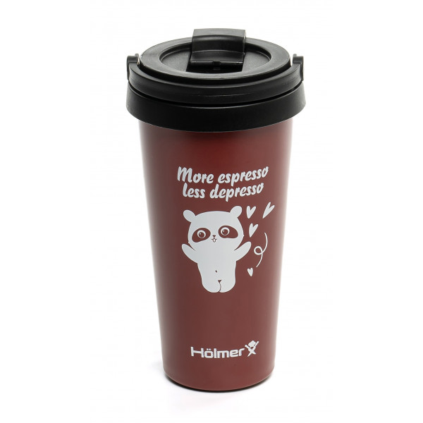 Фото - Термокружка Holmer TC-0500-DR Coffee Time