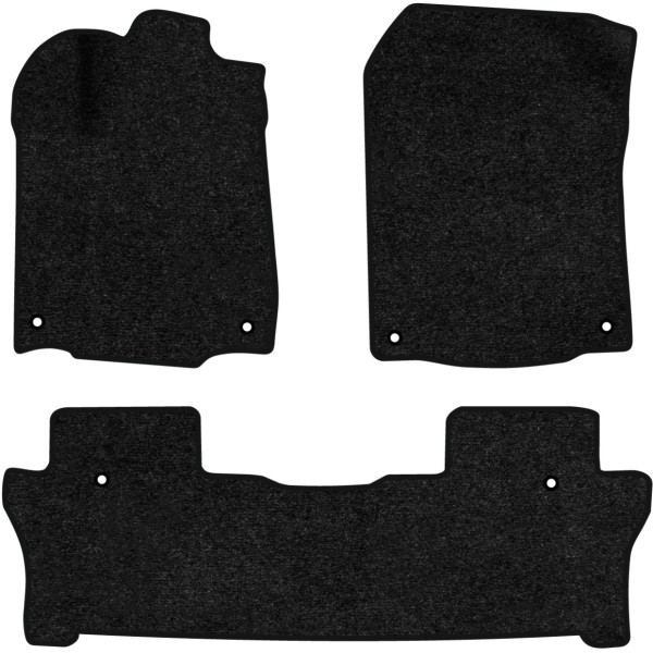 Фото - Коврики ворсовые в салон авто EVAtech Standard для Honda Pilot 8 seats 2015-2022 3 поколение SUV USA черный кант HA12342ZD3TL6VEB