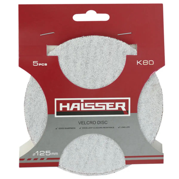 Фото - Круг шлифовальный Haisser 125 мм, k 80 5 шт. (5315311)