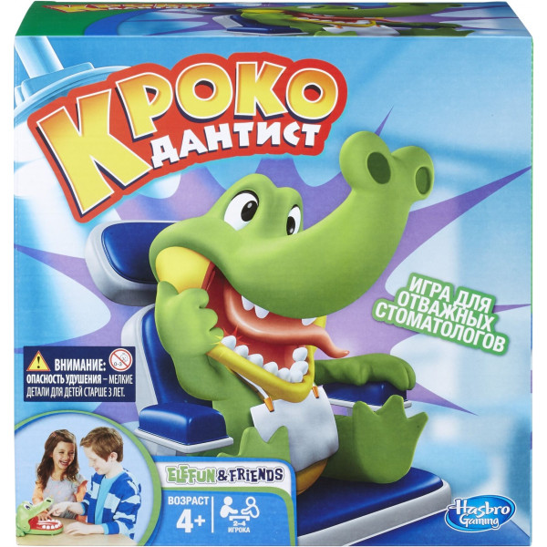 Фото - Настольная игра развлекательная (3-4 года) Hasbro Крокодильчик Дантист (B0408)
