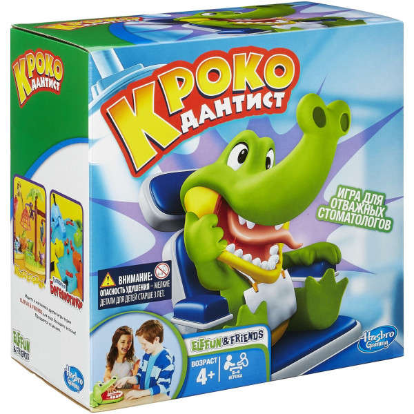 Фото - Настольная игра развлекательная (3-4 года) Hasbro Крокодильчик Дантист (B0408)