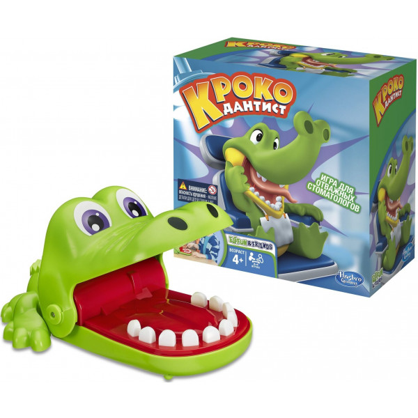 Фото - Настольная игра развлекательная (3-4 года) Hasbro Крокодильчик Дантист (B0408)