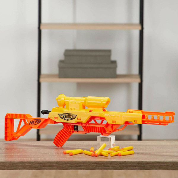 Фото - Бластер однозарядный Hasbro Nerf Альфа Страйк Волк (E7567)