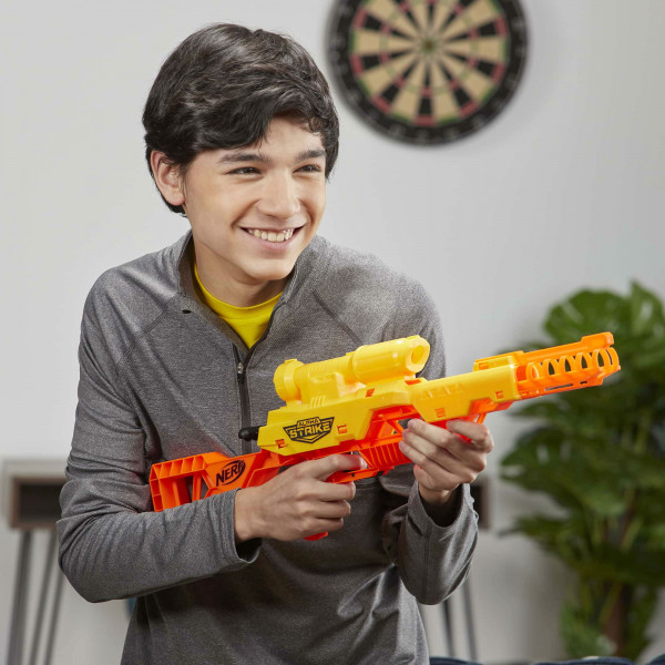 Фото - Бластер однозарядный Hasbro Nerf Альфа Страйк Волк (E7567)