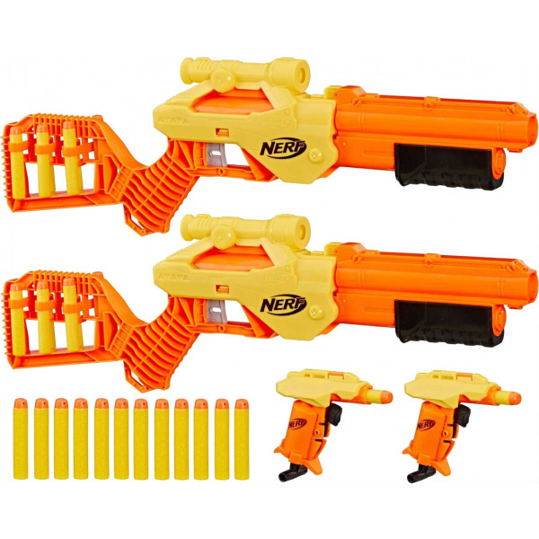 Фото - Бластер однозарядный Hasbro Nerf Страйк Лункс и Стингер (E7579)