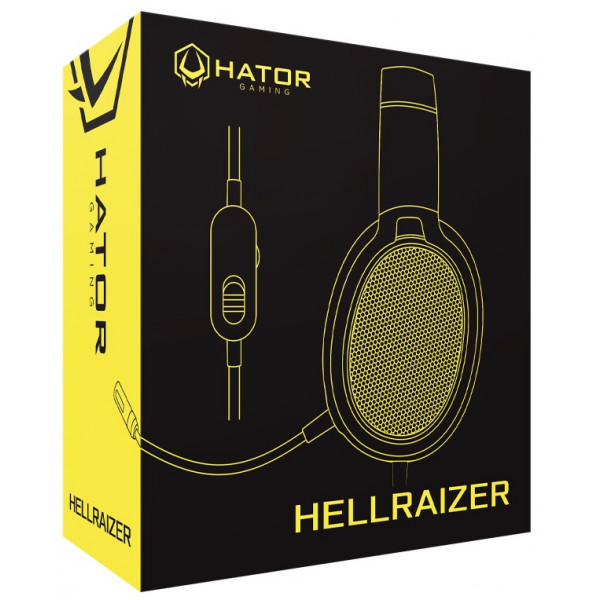 Фото - Гарнитура проводная игровая Hator Hellraizer Black/Grey (HTA-811)