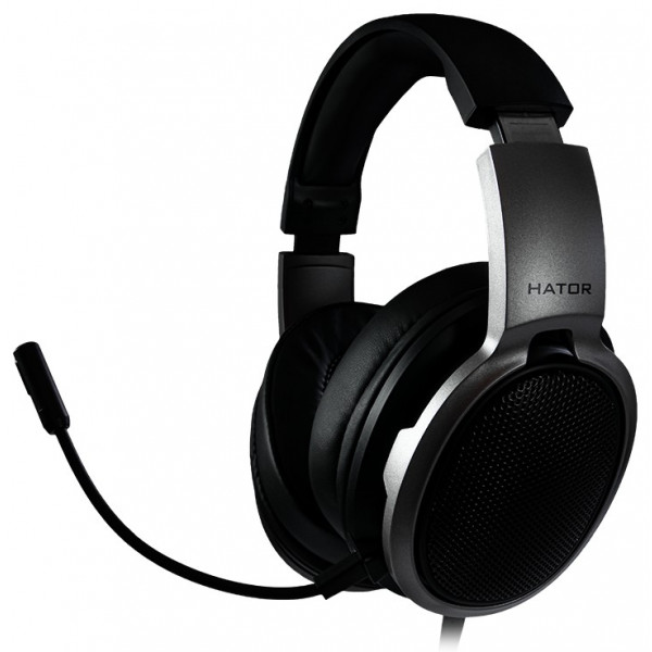 Фото - Гарнитура проводная игровая Hator Hellraizer Black/Grey (HTA-811)