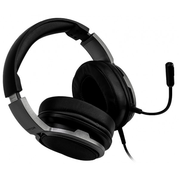 Фото - Гарнитура проводная игровая Hator Hellraizer Black/Grey (HTA-811)
