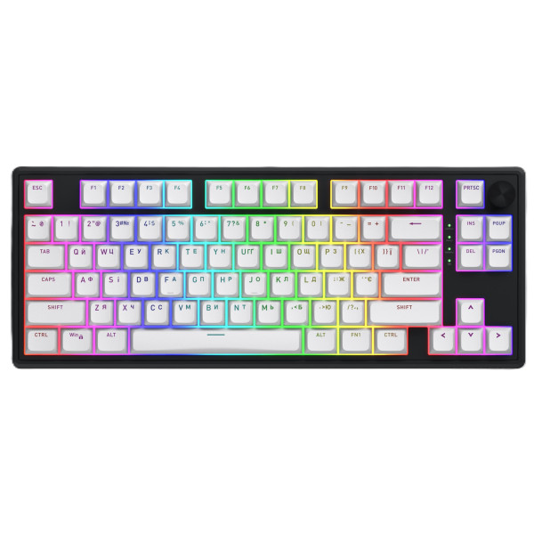 Фото - Клавиатура беспроводная игровая Hator Skyfall 80 wireless Black-White (HTK3180)