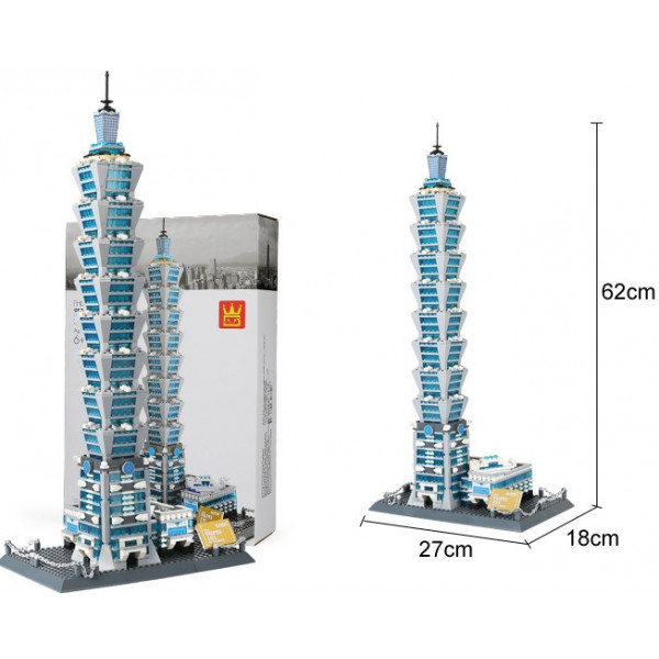 Фото - Пластиковый конструктор Wange Тайбэй 101,Тайвань,Китай (5221)