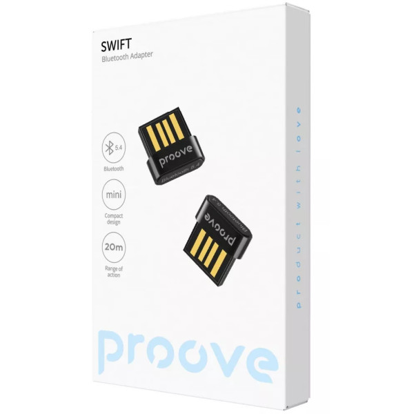 Фото - Адаптер сети Bluetooth USB Proove Swift Bluetooth 5.4 Black (HBCP54001001)
