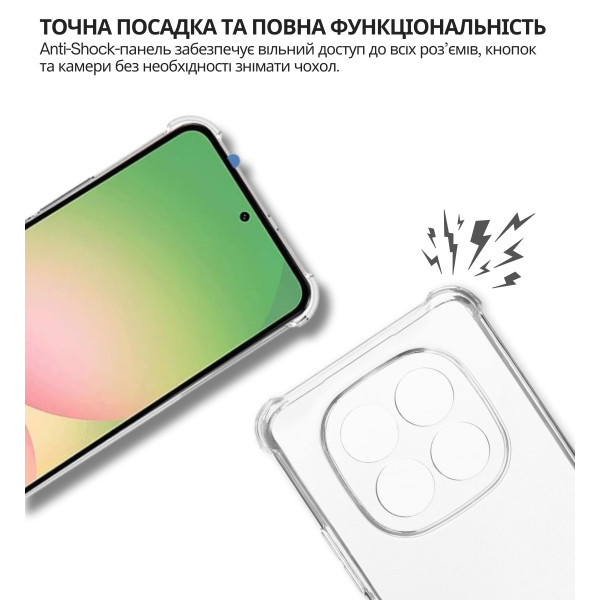 Фото - Чехол для смартфона BeCover Anti-Shock for Xiaomi Redmi Note 15 Pro 4G Clear (714911)