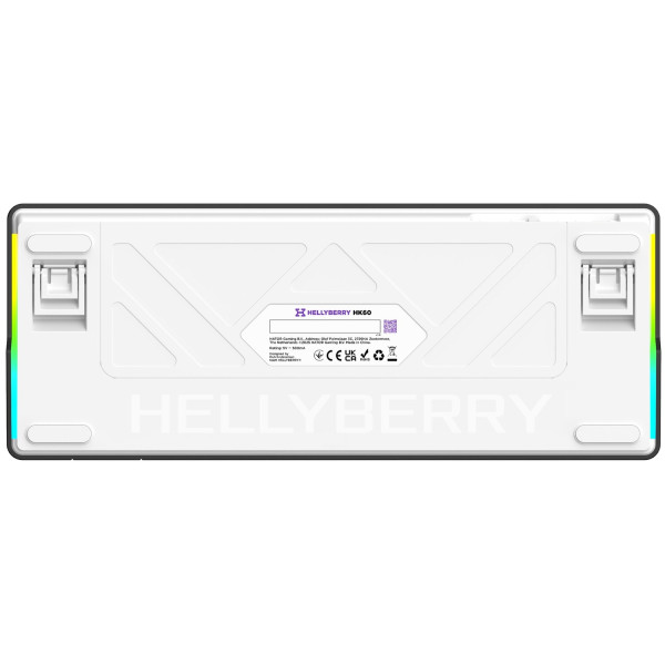 Фото - Клавиатура проводная игровая Hator Hellyberry HK60 White-Violet (HK60)
