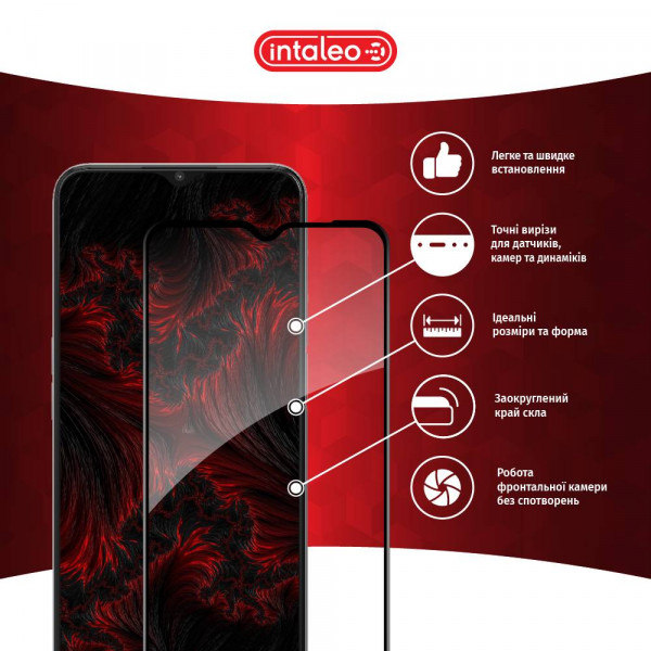 Фото - Защитное стекло для смартфона Intaleo Full Glue for Oppo A16 Black (1283126522055)