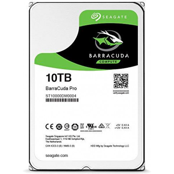 Фото - Жесткий диск внутренний Seagate BarraCuda Pro HDD 10TB 7200rpm 256MB 3.5 SATA III (ST10000DM0004)