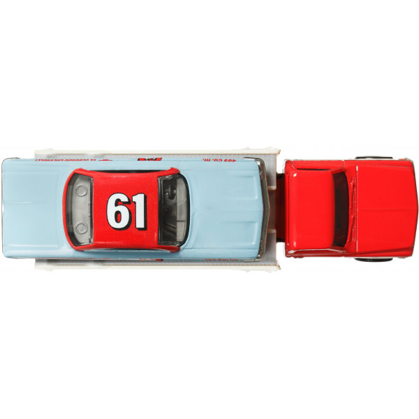 Фото - Коллекционная машина Hot Wheels 61 Impala и транспортер 72 Chevy Ramp Truck серии "Car Culture" (FLF56/HKF40)