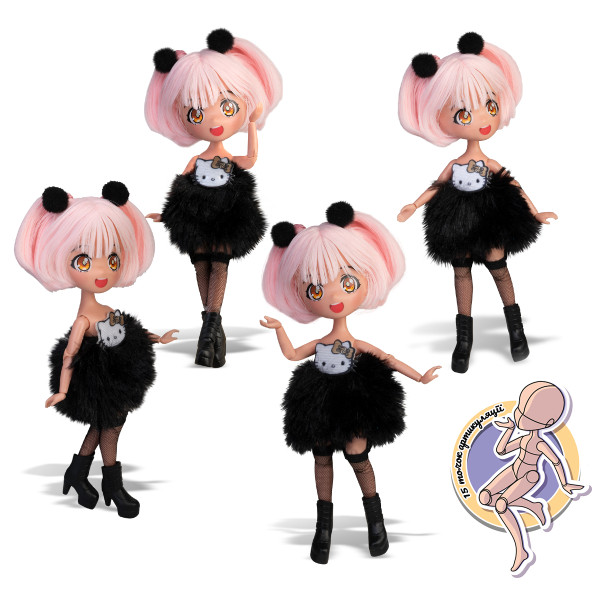 Фото - Кукла 4SF Manga Dolls Hello Kitty – ЗОЛОТАЯ ДИВА (HKTF0200)