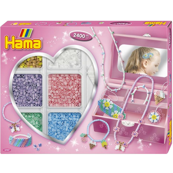 Фото - Набор для изготовления декора Hama Модные украшения Море с ящиком Midi 5+ (HM-3707)