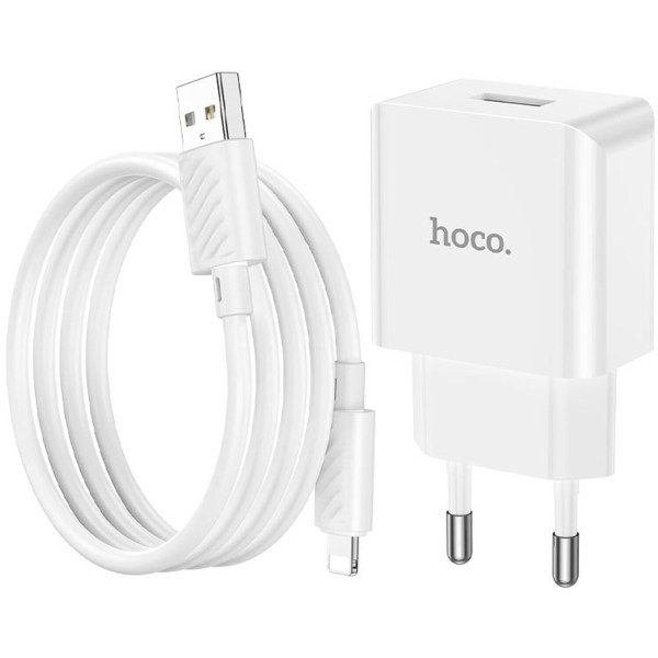 Фото - Сетевое зарядное устройство HOCO C106A 10.5W White (6931474783899)