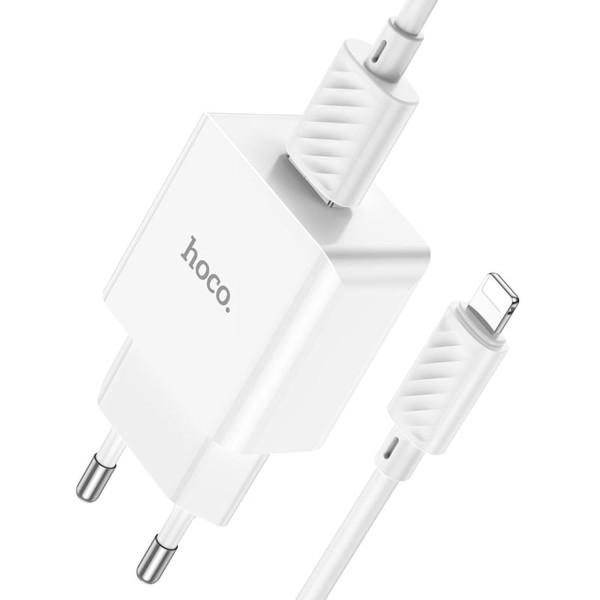 Фото - Сетевое зарядное устройство HOCO C106A 10.5W White (6931474783899)